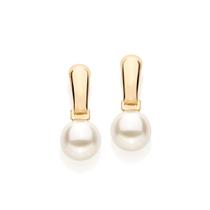 Brinco Rommanel Pérola Feminino Banhado Ouro 18k 522093 Brinco Rommanel Pérola Feminino Banhado Ouro 18k 522093