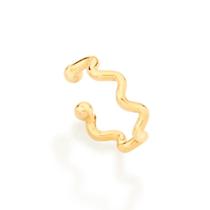 Brinco Rommanel piercing de pressão folheado a ouro unitário 526767