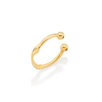 Brinco Rommanel Piercing Pressão Folheado a Ouro 527025
