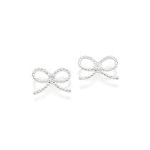 Brinco Rommanel Prata 925 Laço Zircônias 820119