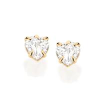 Brinco Segundo Furo Rommanel Folheado Ouro Tarraxa Baby Bebê