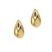 Brinco semijoia gota espelhada