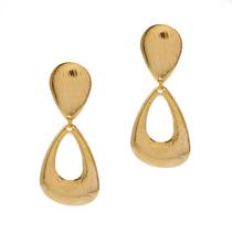 Brinco semijoia modelo gota