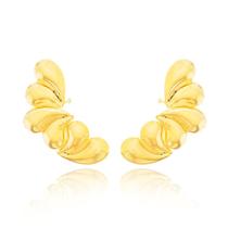 Brinco Semijoia Zaya Ear Cuff Gotas Dourado