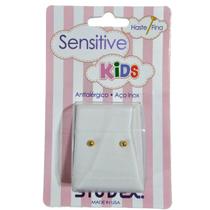 Brinco Sensitive Kids Bolinha 3mm Dourada SK621y Brinco Sensitive Kids Bolinha 3mm Dourada SK621y