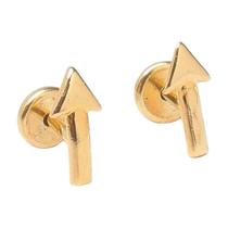 Brinco Seta Folheado a Ouro para Bebês e Crianças Brinco Seta Folheado a Ouro para Bebês e Crianças