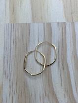 Brinco Sextavado Alongado Ouro 18k