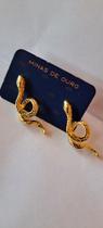 Brinco Snake Folheado a Ouro