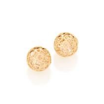 Brinco solitário folheado a ouro BRANCO 525137 Rommanel Brinco solitário folheado a ouro BRANCO 525137 Rommanel