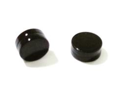 Brinco Stainless Stell Ímã Preto