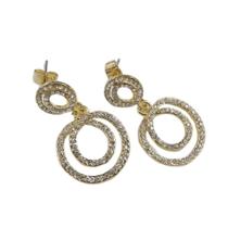 Brinco Strass Círculos BC3909