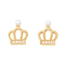 Brinco Strass Coroa BC4097