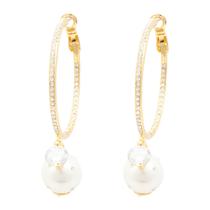 Brinco Strass e Pérola BC3671 Brinco Strass e Pérola BC3671