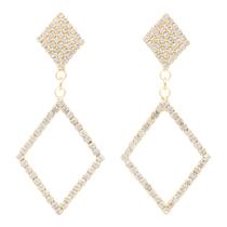 Brinco Strass Losango BC0427 Brinco Strass Losango BC0427