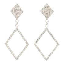 Brinco Strass Losango BC0427 Brinco Strass Losango BC0427