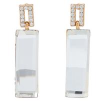 Brinco Strass Retângulo BC3454 Brinco Strass Retângulo BC3454