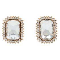 Brinco Strass Retângulo BC3459 Brinco Strass Retângulo BC3459