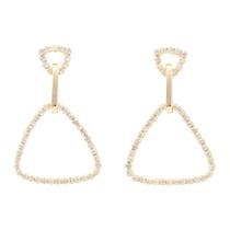 Brinco Strass Triângulo BC0537 Brinco Strass Triângulo BC0537