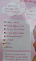 Brinco Studex Baby Daisy Cristal - System 75