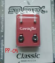 Brinco studex classic 2mm coração prata Brinco studex classic 2mm coração prata