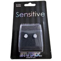 Brinco studex sensitive ad estrelado zircônia 5mm prata s743w