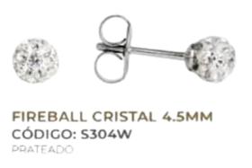 Brinco studex sensitive ad fireball cristal 4,5mm s304w