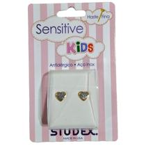 Brinco studex sensitive kids coração branco 6x6mm sk3564y Brinco studex sensitive kids coração branco 6x6mm sk3564y