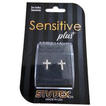 Brinco studex sensitive plus cruz cristal sp3604y
