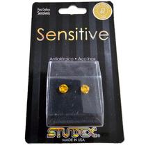 BRINCO STUDEX SENSITIVE ZODÍACO 5MM MODELOS:Gêmios - Amentista Roxo