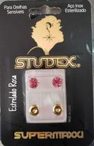 Brinco Studex Supermaxxi Bezel Azul Safira 6mm L6209Y Dourado Brinco Studex Supermaxxi Bezel Azul Safira 6mm L6209Y Dourado
