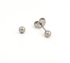 Brinco studex system 75 adulto bolinha prateada 4mm - 04