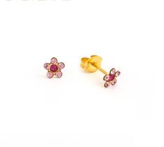 Brinco studex system 75 adulto daisy rosa fúcsia - 50