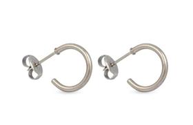 Brinco studex system 75 argola 12,7mm prateado cor:prateado