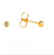 Brinco studex system 75 baby bezel cristal 2mm - cod 124 Brinco studex system 75 baby bezel cristal 2mm - cod 124