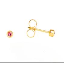 Brinco studex system 75 baby bezel rosa 2mm - cod 129