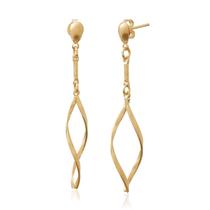 Brinco Torcido Banhado a Ouro 18K