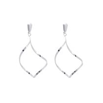 Brinco Torcido Banhado Prata 925 Legítima Médio Brinco Torcido Banhado Prata 925 Legítima Médio