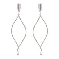 Brinco Torcido Jateado Trabalhado M Banhado Prata 925 Brinco Torcido Jateado Trabalhado M Banhado Prata 925