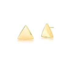 BRINCO TRIANGULAR LISO BANHADO A OURO - 1,9 cm x 2,1 cm - 9 g BRINCO TRIANGULAR LISO BANHADO A OURO - 1,9 cm x 2,1 cm - 9 g