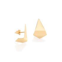 Brinco Triangular Liso. - Rommanel Cor:Dourado Brinco Triangular Liso. - Rommanel Cor:Dourado