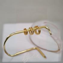Brinco trio argolinha basic dourado