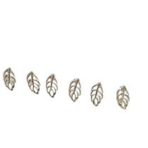Brinco Trio Com 3 Pares Tamanho 12MM Folha Prata Brinco Trio Com 3 Pares Tamanho 12MM Folha Prata