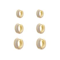 Brinco Trio de Argola Cravejada Paola