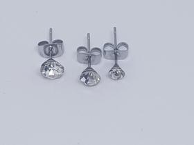 Brinco TRIO Ponto de Luz Aço inoxidável