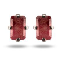 Brinco Turmalina Rosa Natural Em Prata 925 - Ponte Vecchio