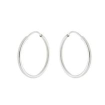 Brinco Unissex em Prata 925 Argolinha Fio Redondo 1.8cm