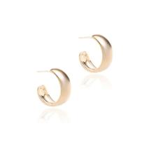 Brinco Vintage Potenza Fashion Argola Banhado Ouro 18k