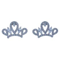 Brinco Zircônia Brilhante Coroa Semijoia Akasaki BC3942 Brinco Zircônia Brilhante Coroa Semijoia Akasaki BC3942