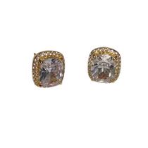 Brinco zirconia elienejoias banhado a ouro 18k Brinco zirconia elienejoias banhado a ouro 18k