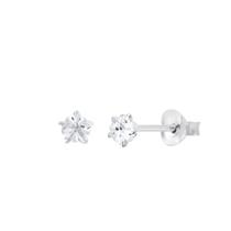 Brinco Zircônia Estrela 4mm Prata 925 Masculino Feminino Brinco Zircônia Estrela 4mm Prata 925 Masculino Feminino